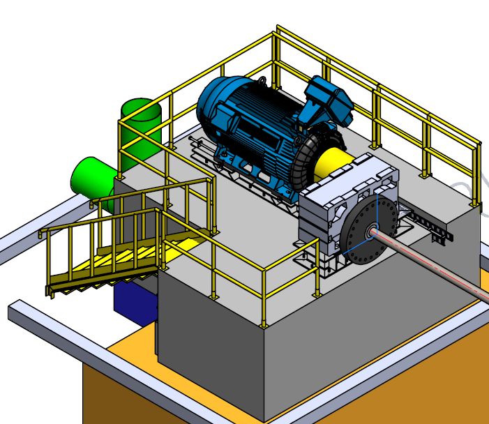 Modelo 3D del nuevo accionamiento